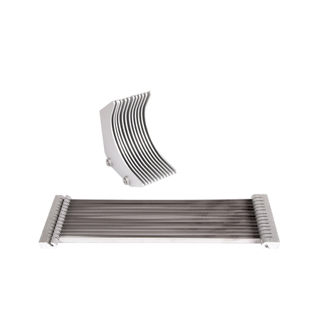 Image BLOC LAMES 4,8 MM POUR RÉF. 455.81  25x7x1 CM ARGENTE INOX (1 UNITÉ) #1