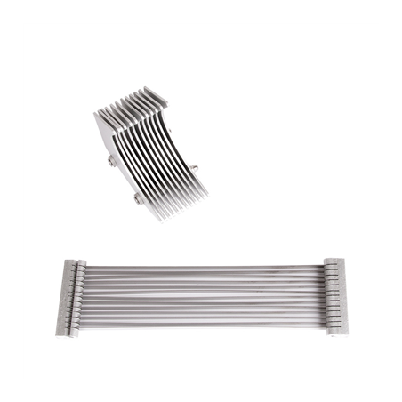 BLOC LAMES 4,8 MM POUR RÉF. 455.81  25x7x1 CM ARGENTE INOX (1 UNITÉ)