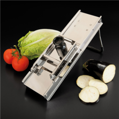 Image MANDOLINE AVEC CHARIOT  39,5x12x19 CM ARGENTE INOX (1 UNITÉ) #3