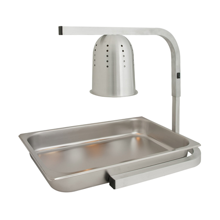 Image LAMPE À INFRAROUGE CHAUFFANTE 1 LAMPE  49x35,5x61 CM ARGENTE METAL (1 UNITÉ) #1