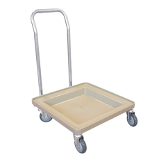 Image CHARIOT TRANSPORT POUR RACKS  54x54x81 CM BEIGE ABS (1 UNITÉ) #1