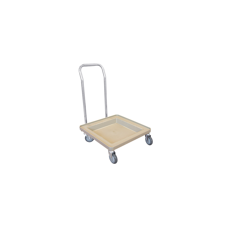CHARIOT TRANSPORT POUR RACKS 54x54x81 CM BEIGE ABS (1 UNITÉ) CHARIOT TRANSPORT POUR RACKS 54x54x81 CM BEIGE ABS (1 UNITÉ)