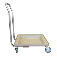 CHARIOT TRANSPORT POUR RACKS  54x54x81 CM BEIGE ABS (1 UNITÉ)