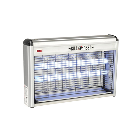 Image EXTERMINATEUR D'INSECTES 240V. 2x15W  49x6,5x26,5 CM ARGENTE ABS (1 UNITÉ) #1