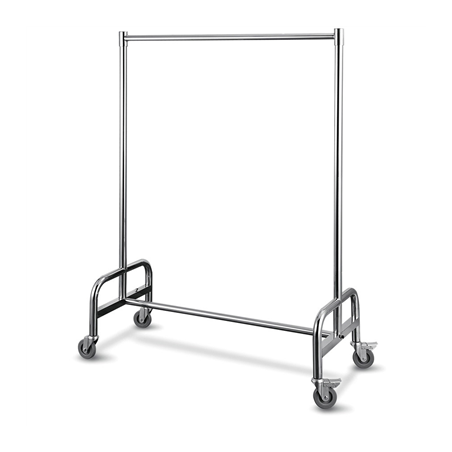 Image VESTIAIRE MOBILE 'ARROW'  120x54x172 CM ARGENTE INOX (1 UNITÉ) #1