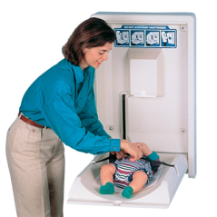 Image TABLE CHANGER COUCHES ENFANTS VERTICALE 55,9x88,9 CM IVOIRE HDPE (1 UNITÉ) #1