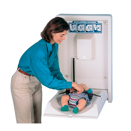 Image TABLE CHANGER COUCHES ENFANTS VERTICALE  55,9x88,9 CM IVOIRE HDPE (1 UNITÉ) #1