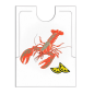 Image BAVOIRS HOMARD POUR ADULTE  38,3x48 CM BLANC CPE (500 UNITÉ) #1