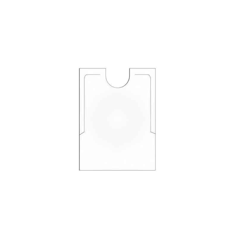 BAVOIRS POUR ADULTE  38,3x48 CM BLANC CPE (500 UNITÉ)