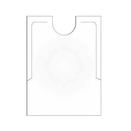 Image BAVOIRS POUR ADULTE  38,3x48 CM BLANC CPE (500 UNITÉ) #1