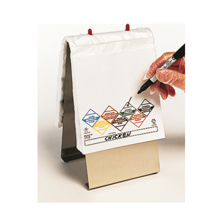 Image DISTRIBUTEUR DE SACS "TUFF-GARDS" (520,76/81)  25,5x22 CM ARGENTE LAITON (1 UNITÉ) #1