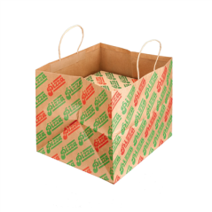 Image SACS SOS POUR BOÎTES PIZZA 'PIZZA' 37+33x32 CM NATUREL KRAFT (100 UNITÉ) #1
