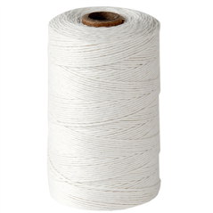 Image BOBINES DE FIL BOUCHERIE 200 G  Ø 11 CM BLANC COTON (5 UNITÉ) #1