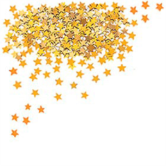 Image 24 U. SACS 60 G ETOILES   DORE PVC (1 UNITÉ) #1