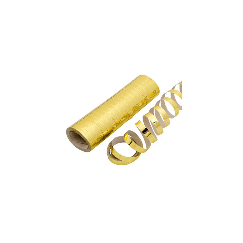 2x18 SERPENTINS 7MMx4M DORE PAPIER (1 UNITÉ) 2x18 SERPENTINS 7MMx4M DORE PAPIER (1 UNITÉ)