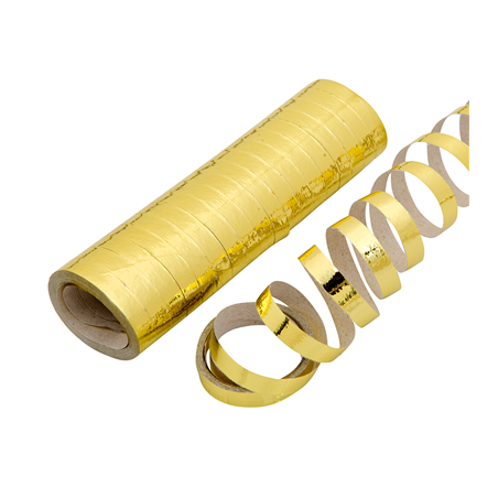 Image 2x18 SERPENTINS  7MMx4M DORE PAPIER (1 UNITÉ) #1