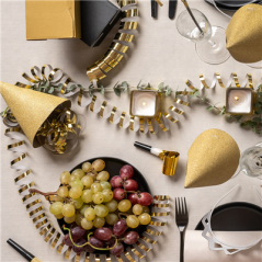 2x18 SERPENTINS  7MMx4M DORE PAPIER (1 UNITÉ)