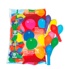 Image BALLONS  Ø 25 CM ASSORTI LATEX (100 UNITÉ) #1