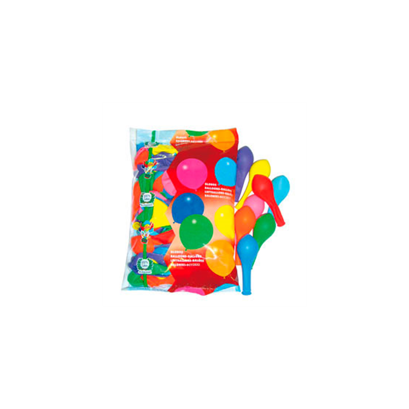 BALLONS  Ø 25 CM ASSORTI LATEX (100 UNITÉ)