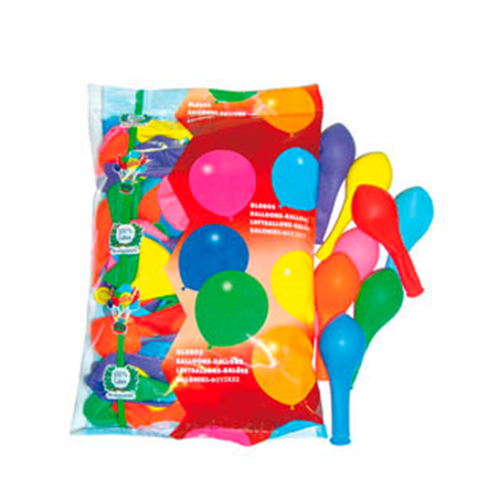 Image BALLONS  Ø 25 CM ASSORTI LATEX (100 UNITÉ) #1