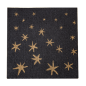 Image SERVIETTES "DOUBLE POINT" ECOLABEL 'MERRY CHRISTMAS' 18 G/M2 20x20 CM NOIR OUATE (2400 UNITÉ) #2