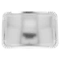 Image PLATEAUX  545 G/M2 28x42 CM ARGENTE CARTON (90 UNITÉ) #3
