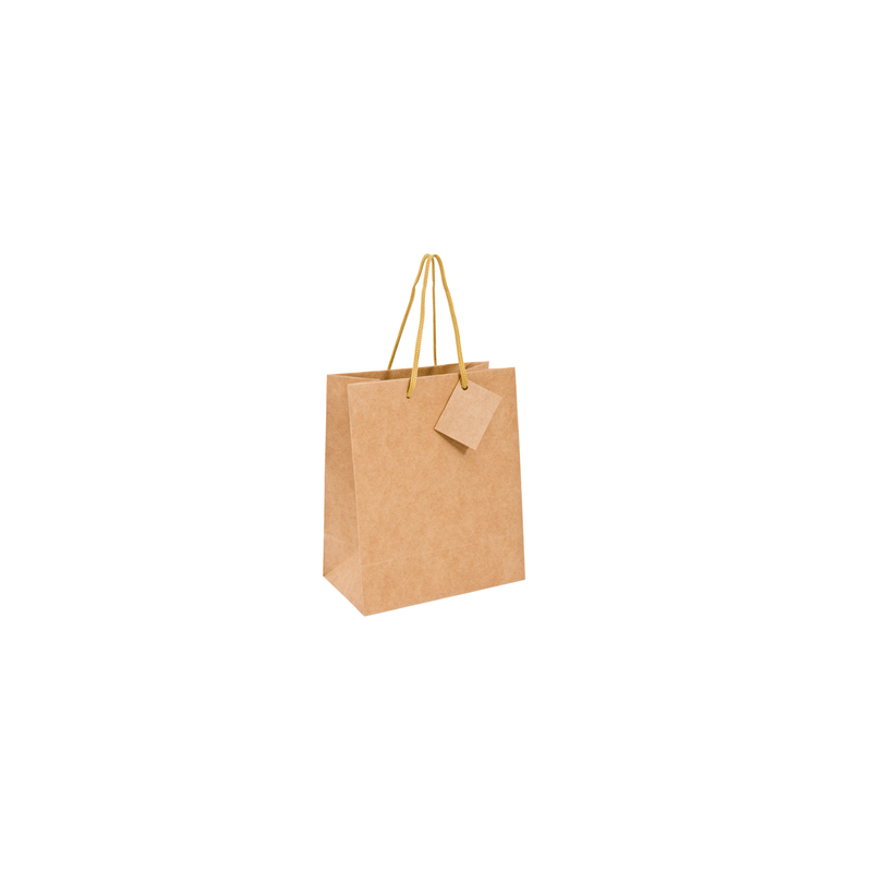 SACS BOUTIQUE ANSES CORDON 120 g/m2 19+10x27 CM NATUREL KRAFT (10 UNITÉ) SACS BOUTIQUE ANSES CORDON 120 g/m2 19+10x27 CM NATUREL KRAFT (10 UNITÉ)