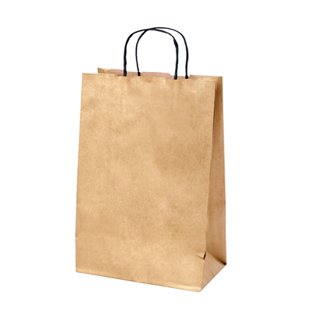 Image SACS SOS AVEC ANSES 2 BOUTEILLES  100 G/M2 18+10x39 CM OR KRAFT (250 UNITÉ) #1