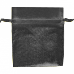 Image GRANDS SACHETS ORGANDY AVEC FERMETURE  35x40 CM NOIR MICROFIBRE (48 UNITÉ) #1
