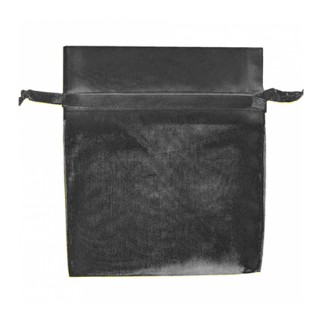 Image GRANDS SACHETS ORGANDY AVEC FERMETURE  35x40 CM NOIR MICROFIBRE (48 UNITÉ) #1