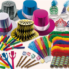 Image COTILLON 50 PERSONNES 'NEW ORLEANS'  52x35x34 CM ASSORTI (1 UNITÉ) #1