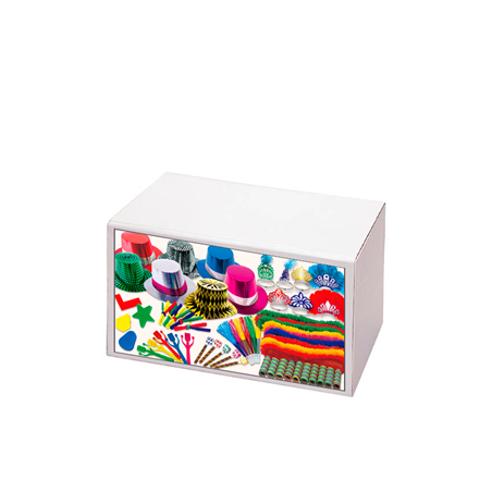 COTILLON 50 PERSONNES 'NEW ORLEANS'  52x35x34 CM ASSORTI (1 UNITÉ)