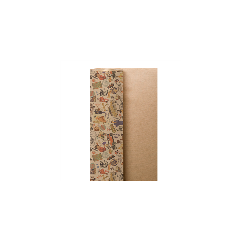 PAPIER CADEAUX 'VINTAGE' 60 G/M2 0,7x100 M NATUREL KRAFT VERGÉ (1 UNITÉ) PAPIER CADEAUX 'VINTAGE' 60 G/M2 0,7x100 M NATUREL KRAFT VERGÉ (1 UNITÉ)