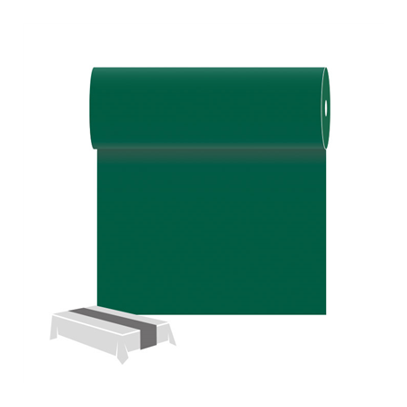 Image CHEMINS DE TABLE  55 G/M2 0,30x12 M VERT JAGUAR AIRLAID (6 UNITÉ) #1