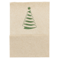 Image SERVIETTES MINI "CHRISTMAS" 1 PLI  23 G/M2 17x17 CM NATUREL OUATE RECYCLÉE (9600 UNITÉ) #1