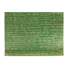 Image SETS DE TABLE KRAFT "MERRY CHRISTMAS"  60 G/M2 31x43 CM VERT CELLULOSE (2000 UNITÉ) #1