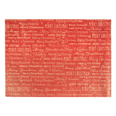 Image SETS DE TABLE KRAFT "MERRY CHRISTMAS"  60 G/M2 31x43 CM BORDEAUX CELLULOSE (2000 UNITÉ) #1