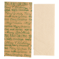 Image SACHETS COUVERTS+SERV.RÉCYC.2P 'MERRY CHRISTMAS' 80 + 10 PE G/M2 11,2x22,5 CM MARRON CELLULOSE (250 UNITÉ) #3