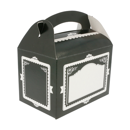 Image BOÎTES"VINTAGE"  320 G/M2 17x16x10 CM NOIR CARTON (300 UNITÉ) #1