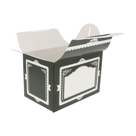 BOÎTES"VINTAGE"  320 G/M2 17x16x10 CM NOIR CARTON (300 UNITÉ)