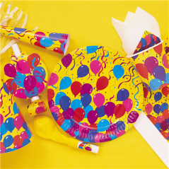 Image ASSORTIMENT PARTY & BIRTHDAY POUR 6 PERSONNES (12 UNITÉ) #1