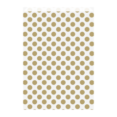 Image SACHETS PLATS - À POIS  60 G/M2 26+9x38 CM OR CELLULOSE (250 UNITÉ) #1