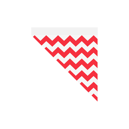 Image CORNETS 100 G - LISERÉ RED  70 G/M2 24x17 CM ROUGE PARCH.INGRAISSABLE (250 UNITÉ) #1