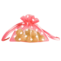 Image 48 U. SACHETS ORGANDY AVEC FERMETURE-À POIS  12,5x11 CM ROUGE MICROFIBRE (1 UNITÉ) #1