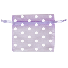 Image 48 U. SACHETS ORGANDY AVEC FERMETURE-À POIS  12,5x17 CM LAVANDE MICROFIBRE (1 UNITÉ) #1