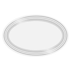 Image 1000 ETIQUETTES ADHESIVES BLANCHES MATE  5,5x3,5 CM ARGENTE ADHESIF (1 UNITÉ) #1