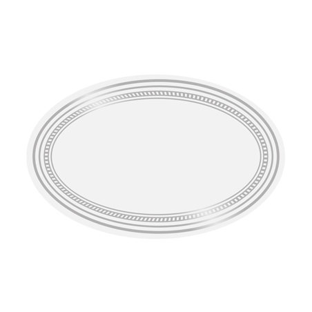 Image 1000 ETIQUETTES ADHESIVES BLANCHES MATE  5,5x3,5 CM ARGENTE ADHESIF (1 UNITÉ) #1