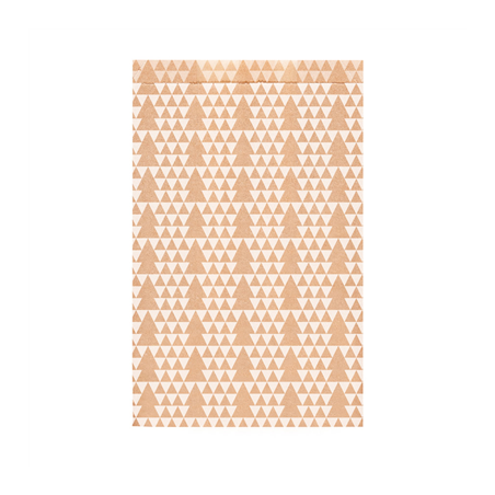 Image SACHETS PLATS SAPINS  60 G/M2 19+8x35 CM KRAFT VERGÉ (250 UNITÉ) #1