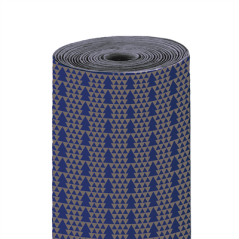 Image PAPIER CADEAU 50 M SAPINS 60 G/M2 70 CM BLEU CELLULOSE (1 UNITÉ) #1