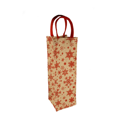 Image SACS BOUTEILLES "STARS"  11+10,5x35 CM NATUREL JUTE (10 UNITÉ) #1